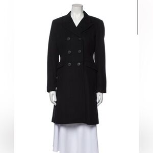 Theory Black Double-Breasted Pea Coat